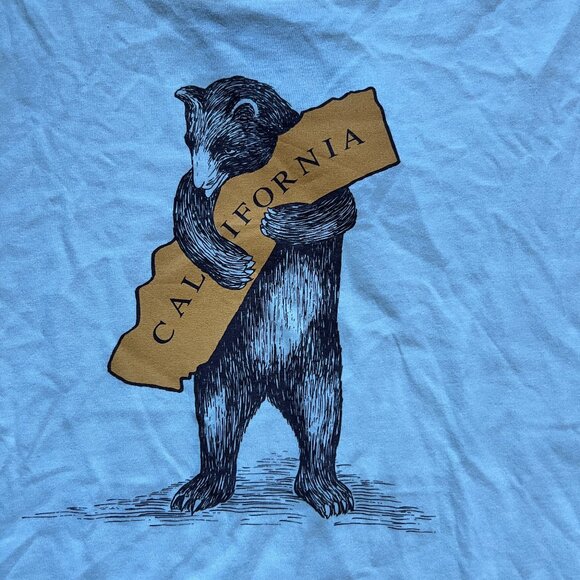 NWT San Francisco Mercantile I Love You California Bear Hug Tee Slim Unisex | L - Picture 3 of 11